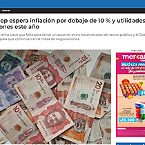 BanRep espera inflacin por debajo de 10 % y utilidades de 11 billones este ao